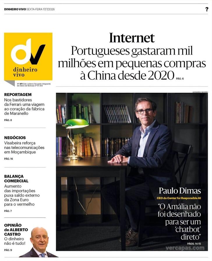 Capa Dinheiro Vivo-DN/JN - 2026-07-17