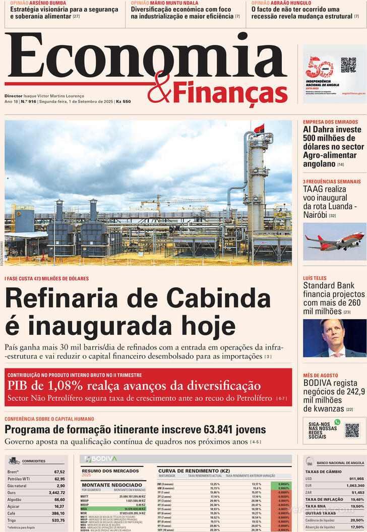 Capa Economia & Finanas - 2025-09-01