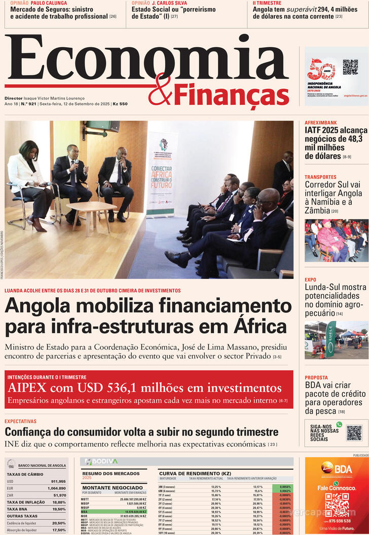 Capa Economia & Finanas - 2025-09-12