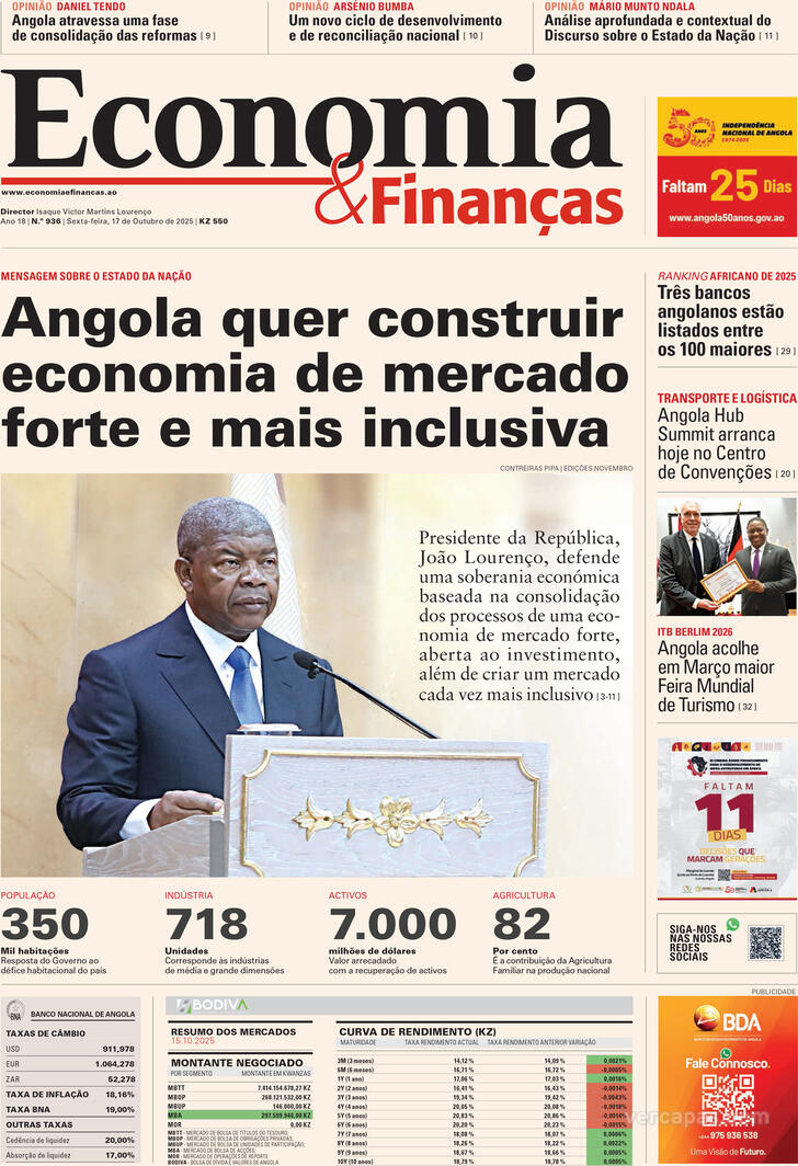 Capa Economia & Finanas - 2025-10-17