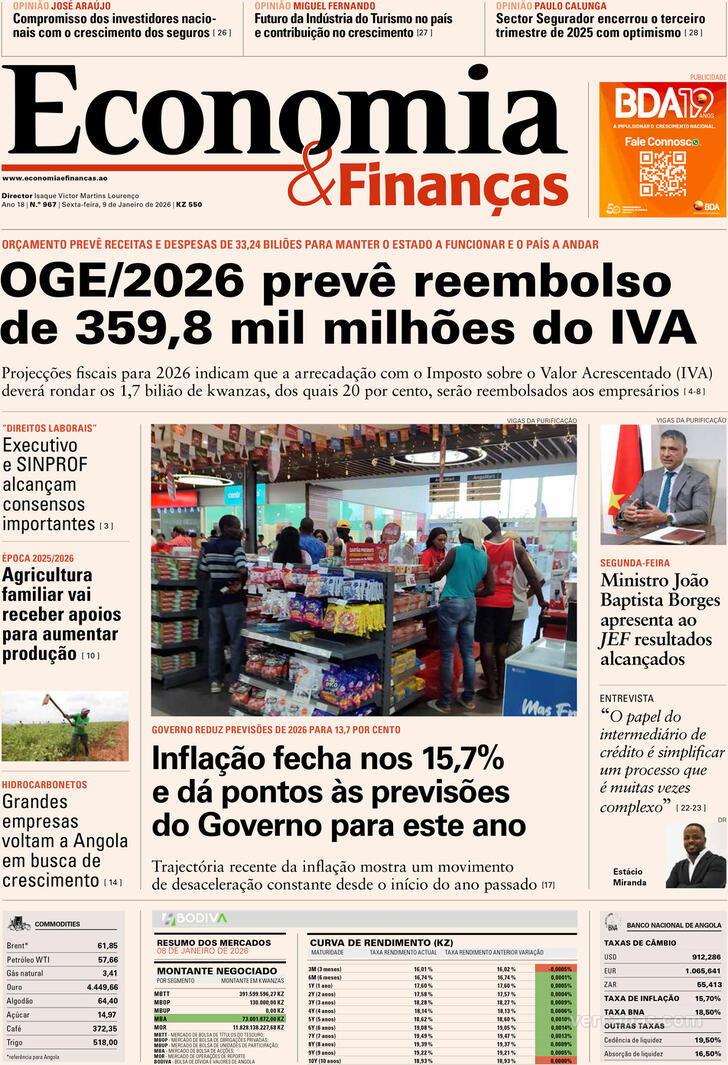 Capa Economia & Finan�as - 2026-01-09