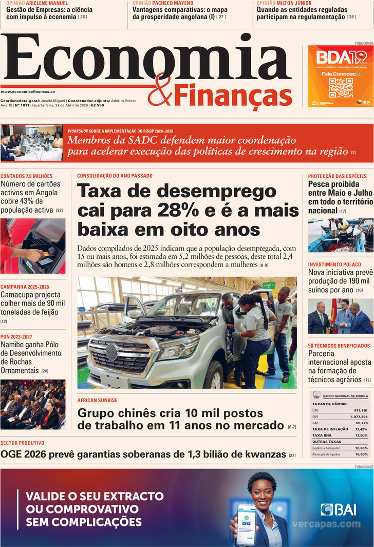 Capa Economia & Finan�as - 2026-04-22