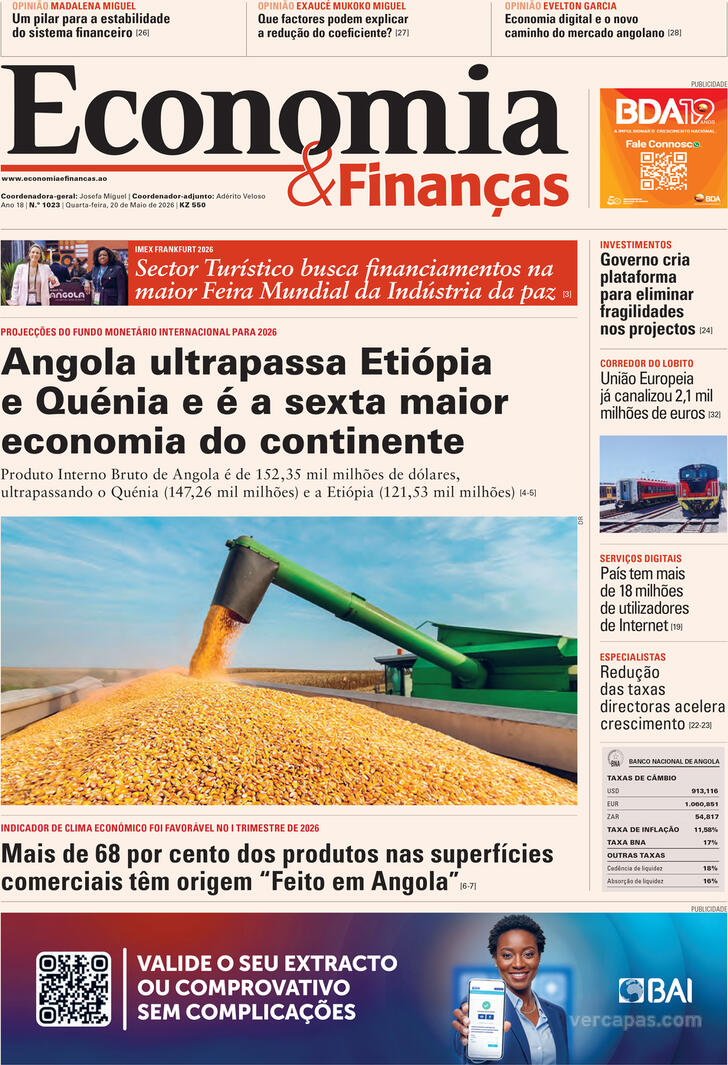 Capa Economia & Finan�as - 2026-05-20