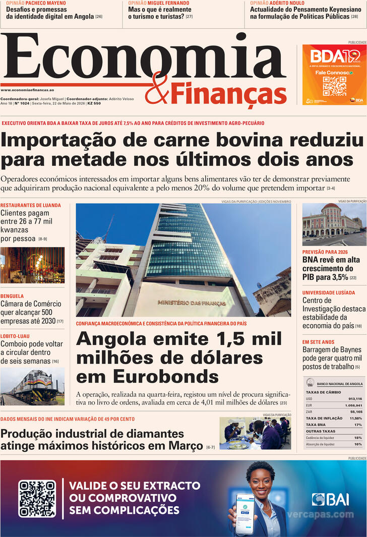 Capa Economia & Finan�as - 2026-05-22