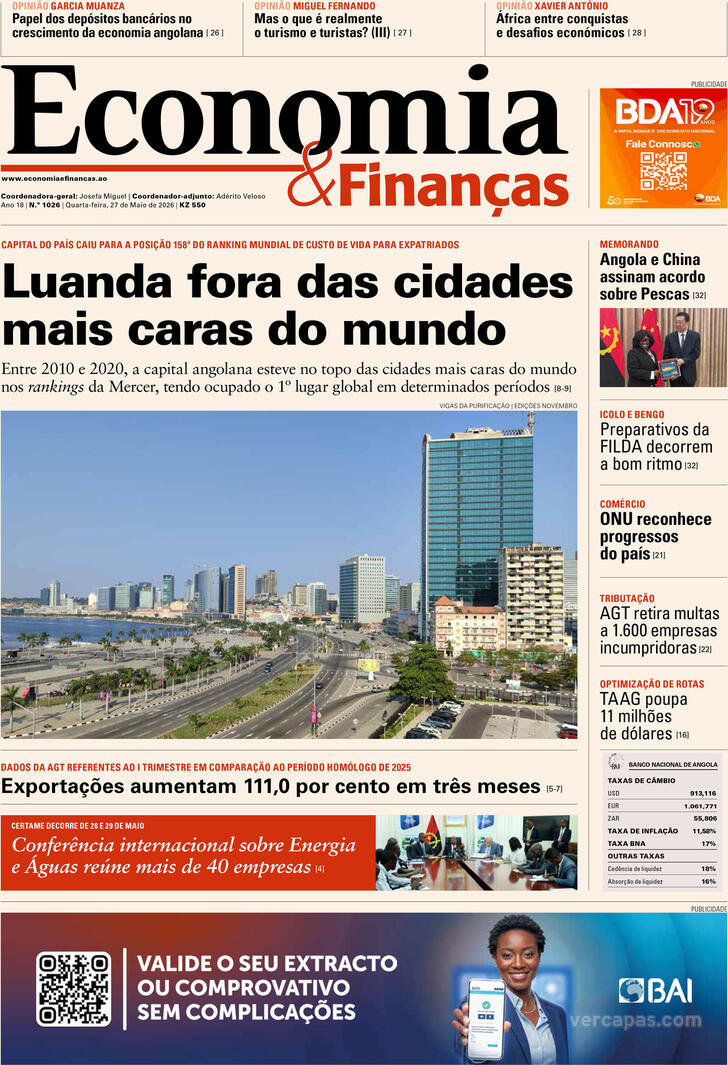 Capa Economia & Finan�as - 2026-05-27