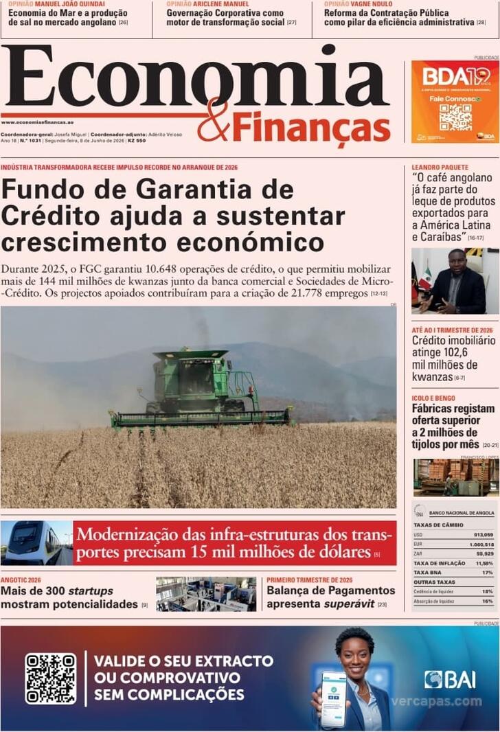 Capa Economia & Finan�as - 2026-06-08