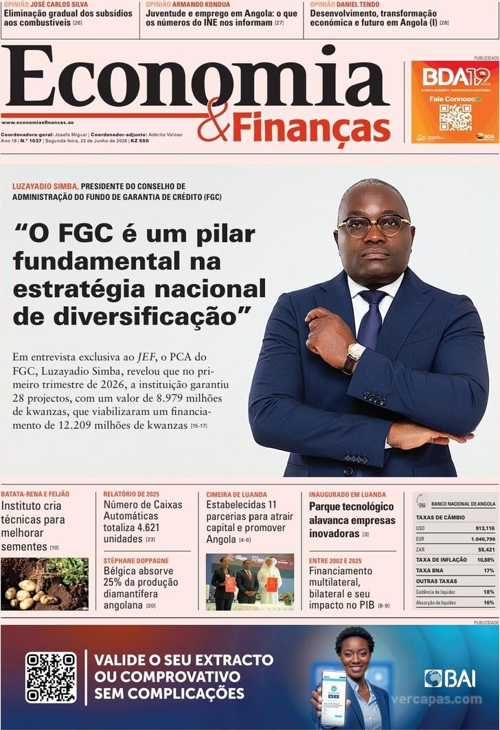 Capa Economia & Finan�as - 2026-06-22