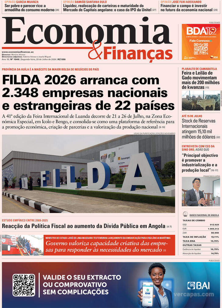 Capa Economia & Finan�as - 2026-07-20