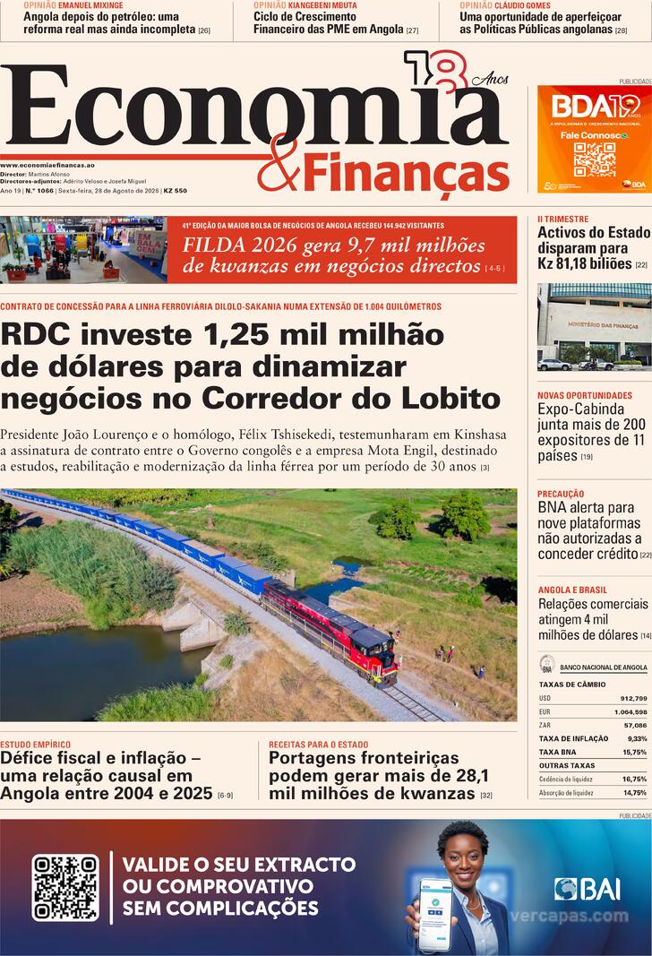 Capa Economia & Finan�as - 2026-08-28