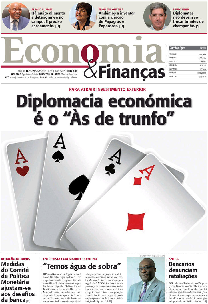 Capa Economia And Finanças De 2018 06 01 3663