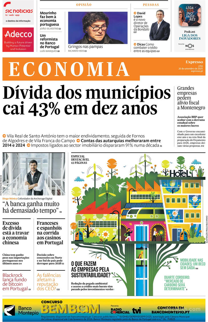 Capa Expresso-Economia - 2025-09-26