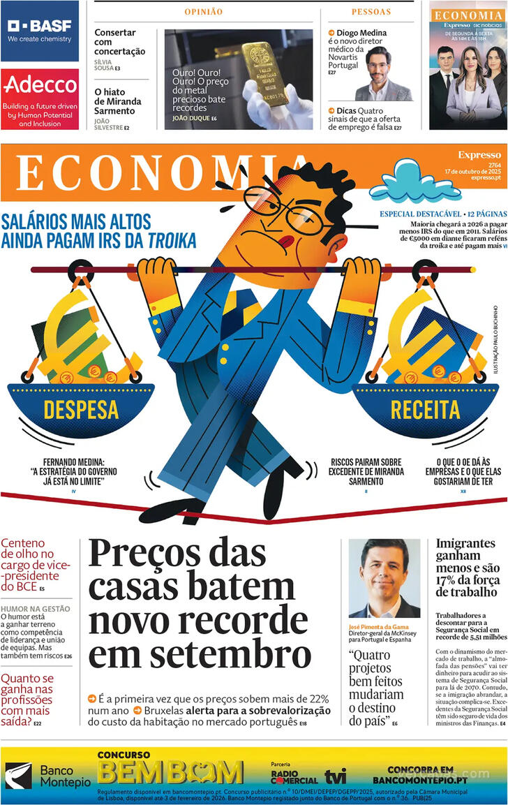 Capa Expresso-Economia - 2025-10-17