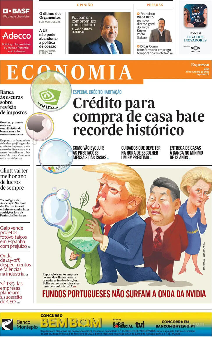 Capa Expresso-Economia - 2025-10-31