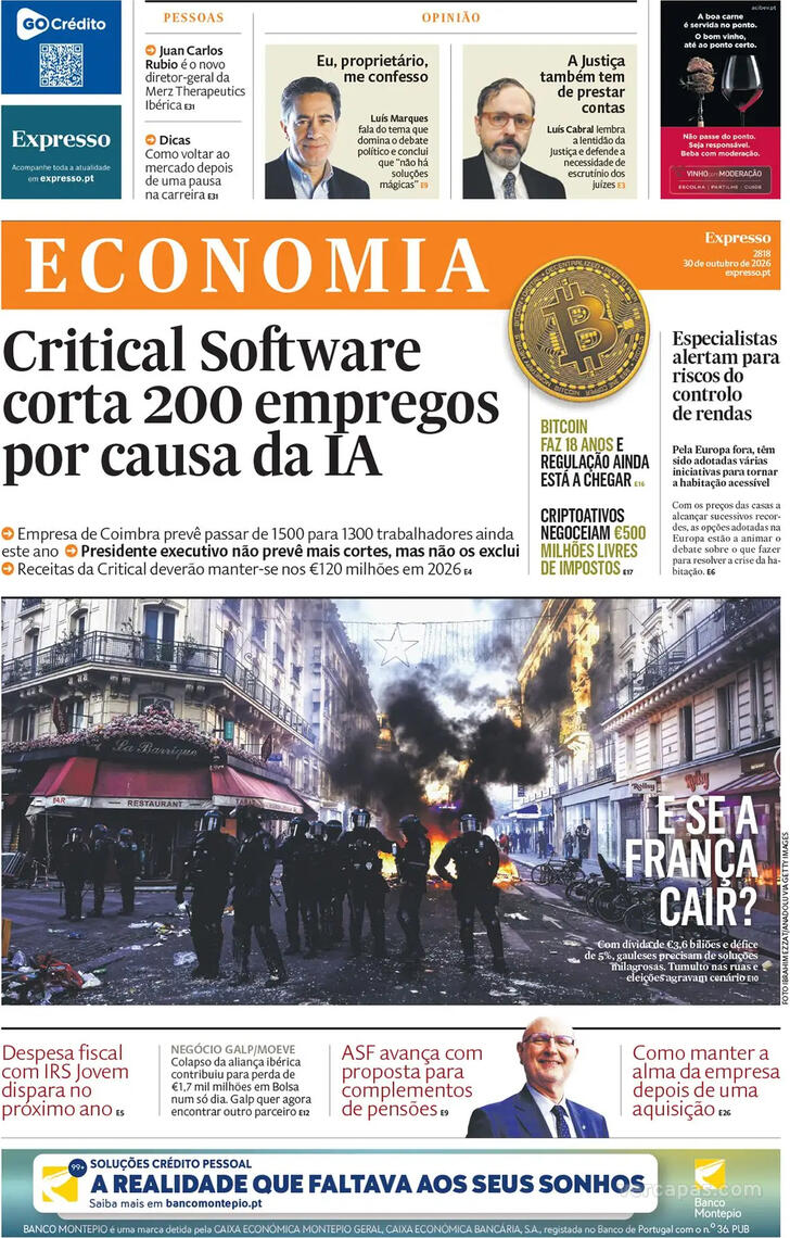 Capa Expresso-Economia - 2026-10-30
