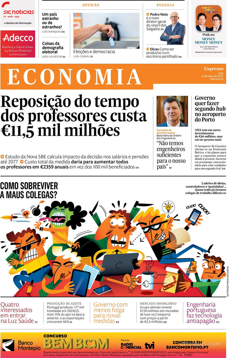 Capa Expresso-Economia - 2025-05-23