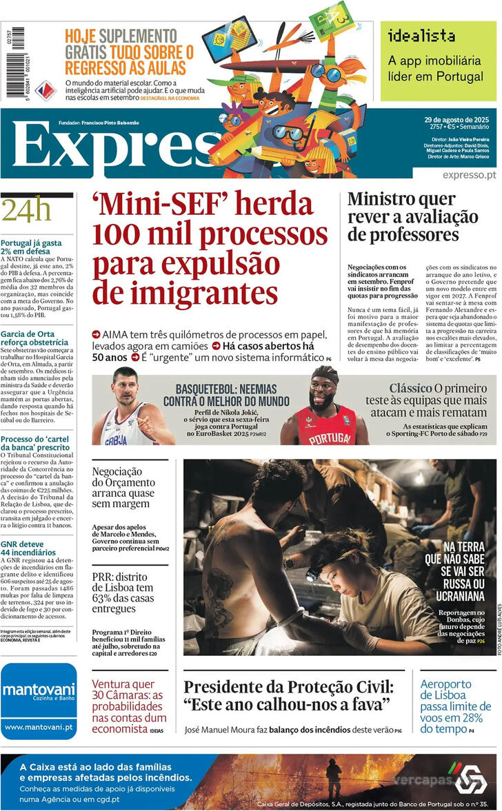Capa Expresso - 2025-08-29