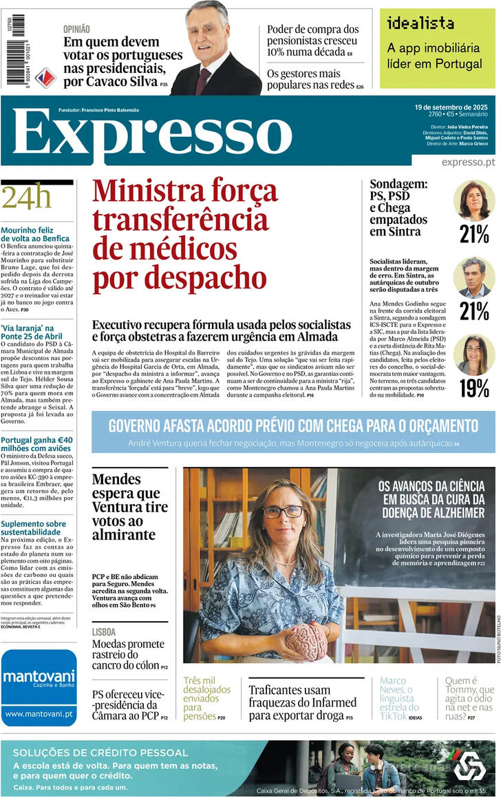 Capa Expresso - 2025-09-19