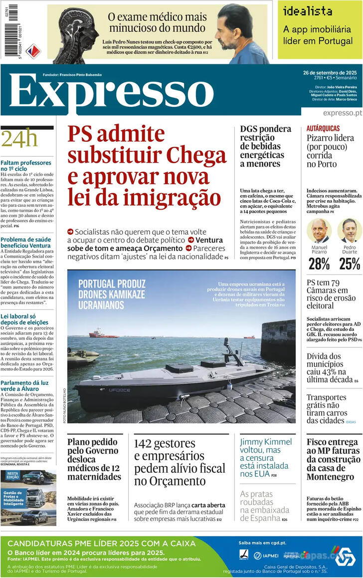 Capa Expresso - 2025-09-26