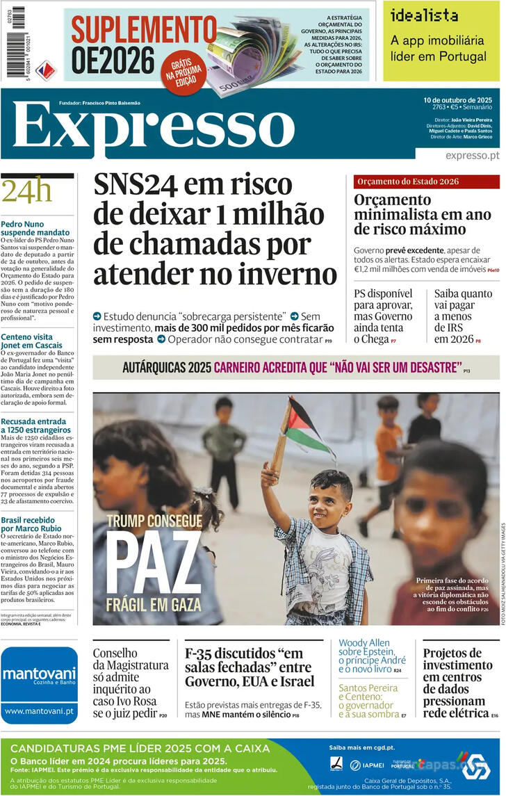 Capa Expresso - 2025-10-10