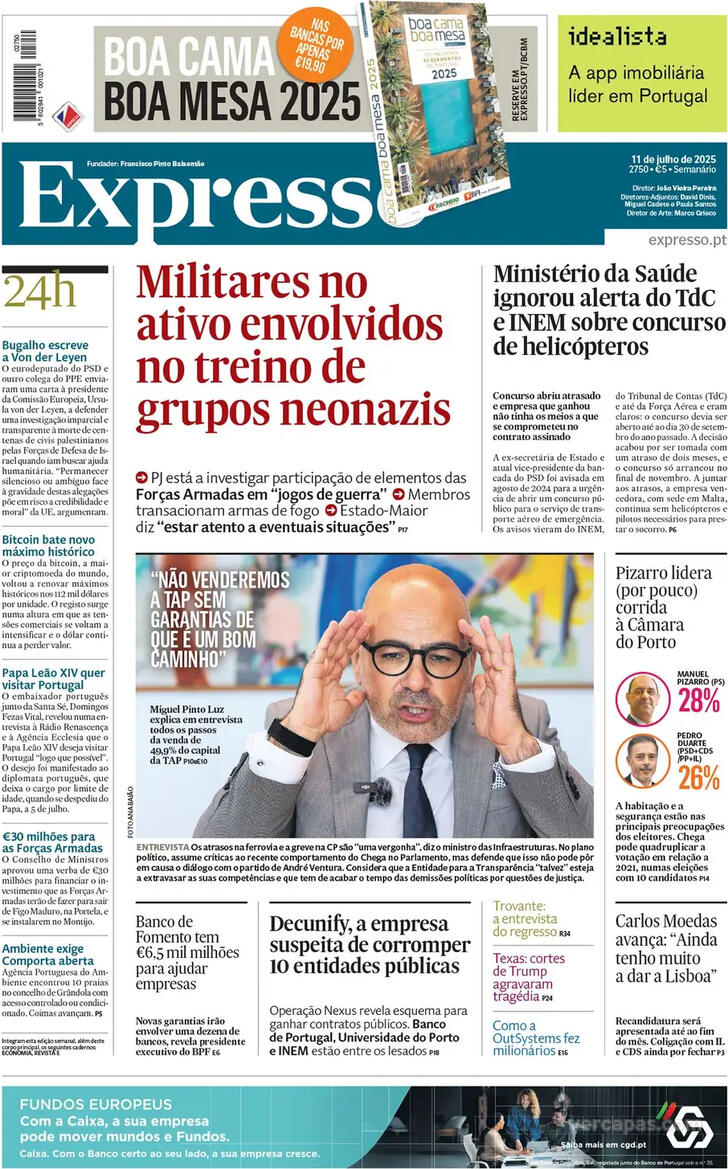 Capa Expresso - 2025-07-11