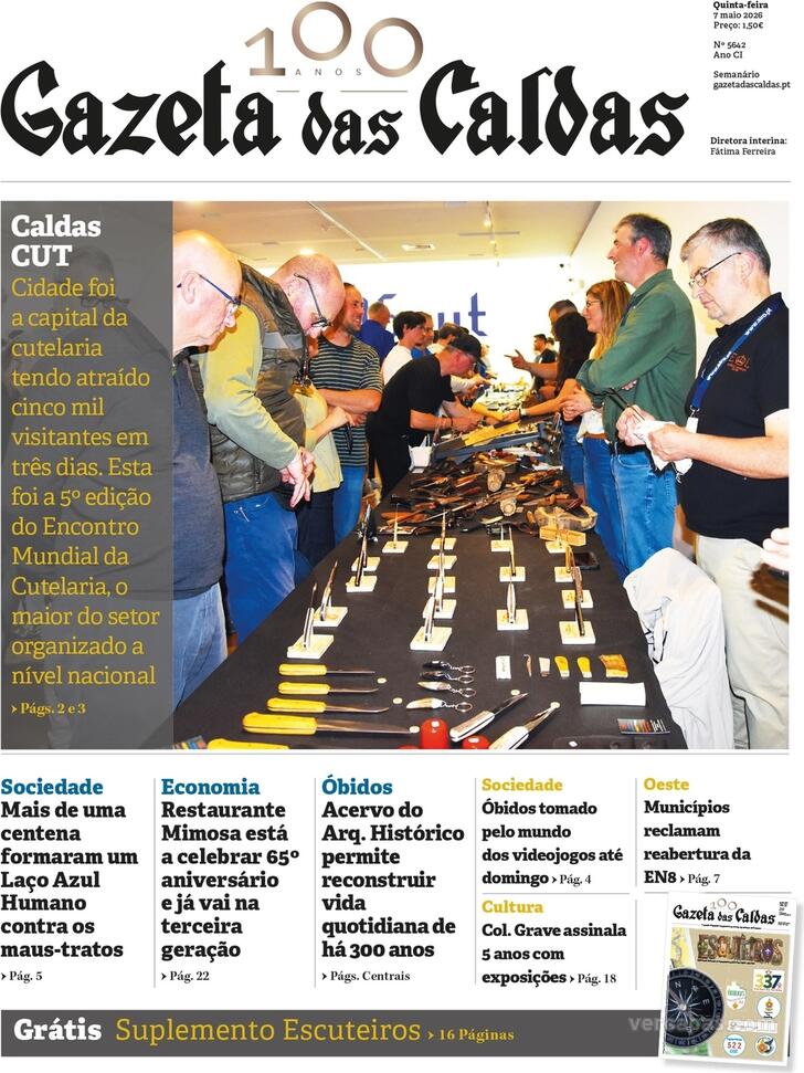 Capa Gazeta das Caldas - 2026-05-07