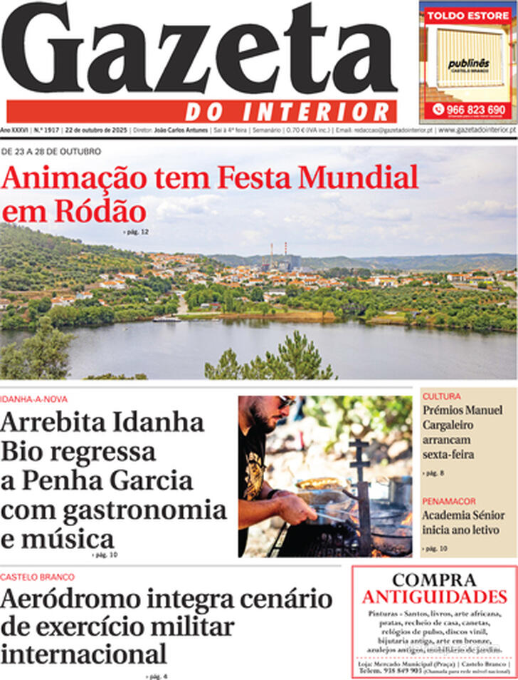 Capa Gazeta do Interior - 2025-10-22