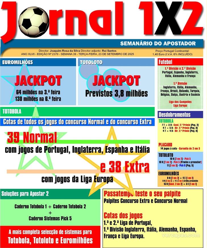 Capa Jornal 1X2 - 2025-09-23
