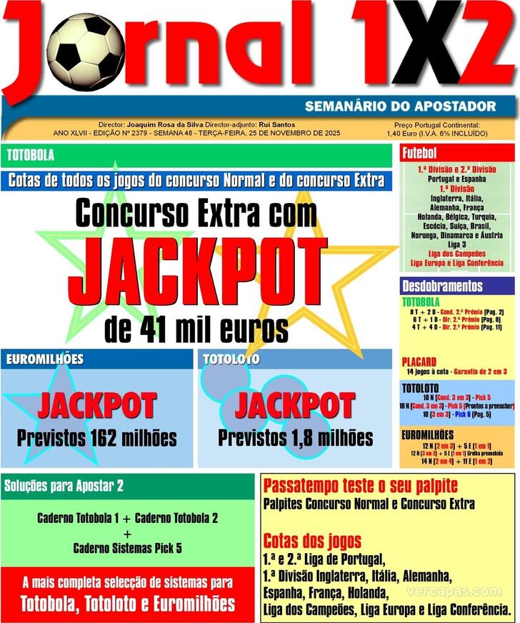 Capa Jornal 1X2 - 2025-11-25