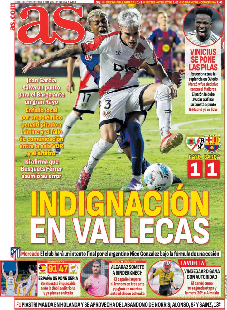 Capa Jornal AS - 2025-09-01