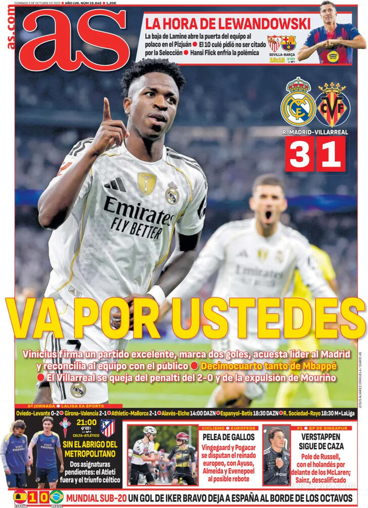 Capa Jornal AS - 2025-10-05