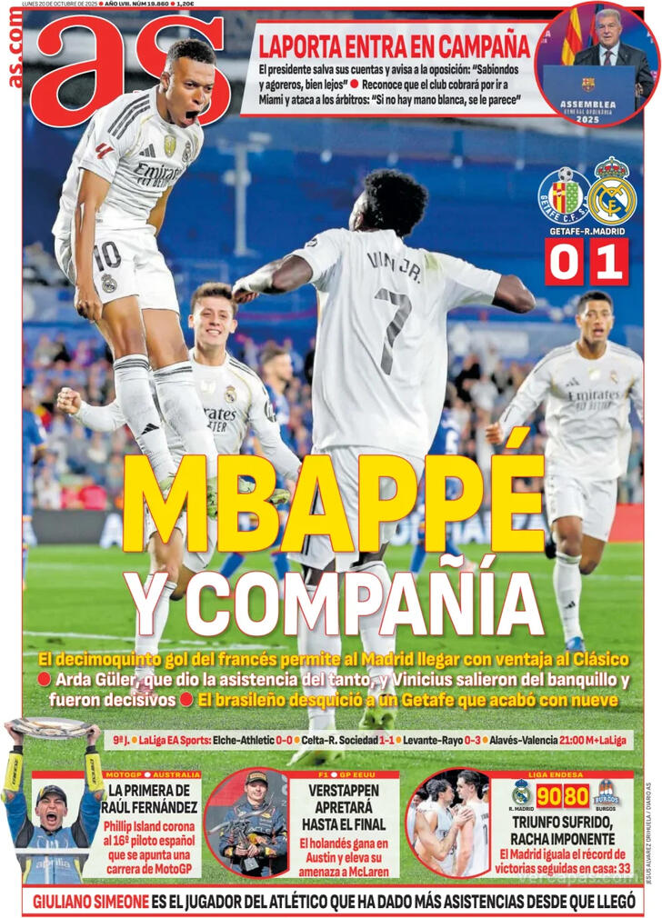 Capa Jornal AS - 2025-10-20