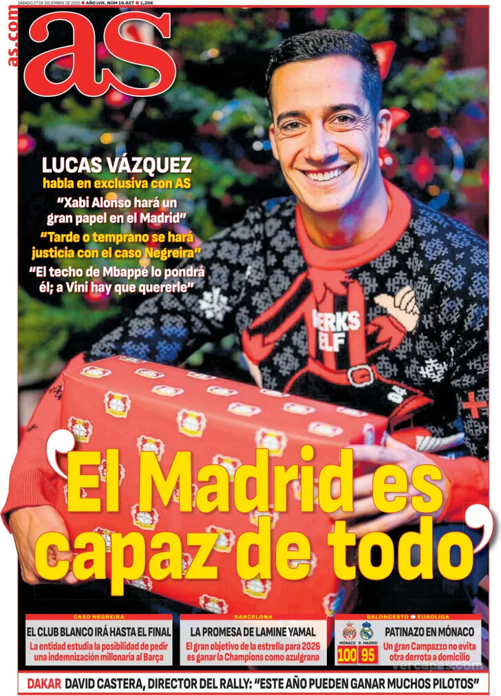 Capa Jornal AS - 2025-12-27