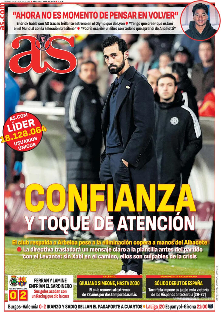 Capa Jornal AS - 2026-01-16