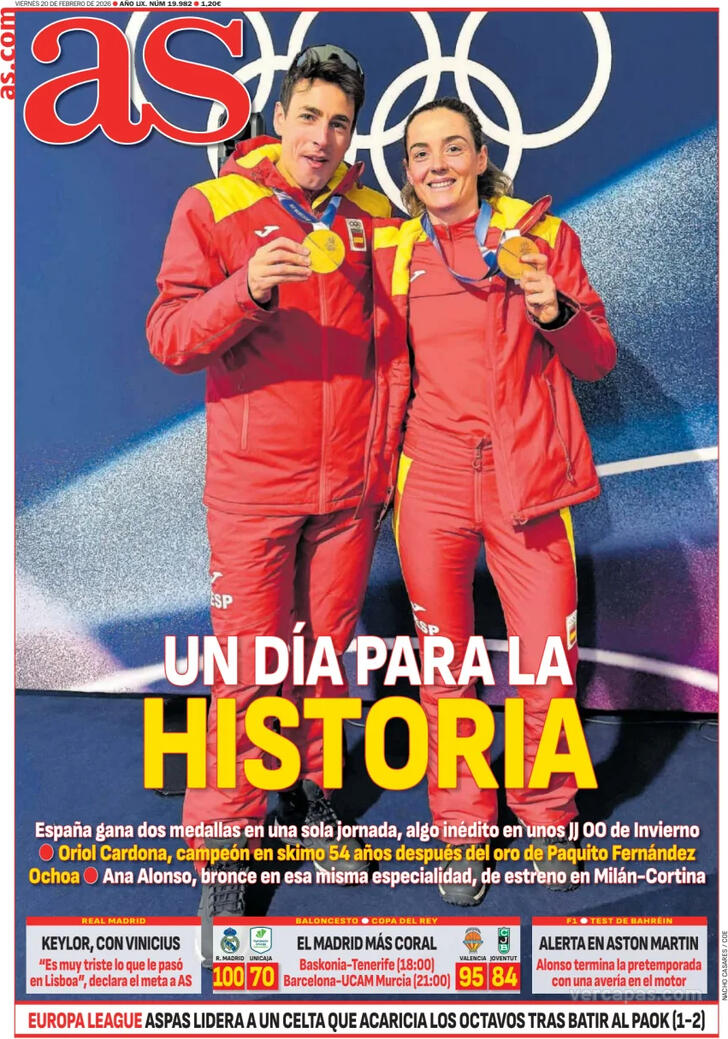 Capa Jornal AS - 2026-02-20