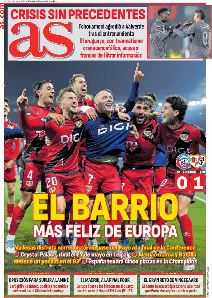 Capa Jornal AS - 2026-05-08