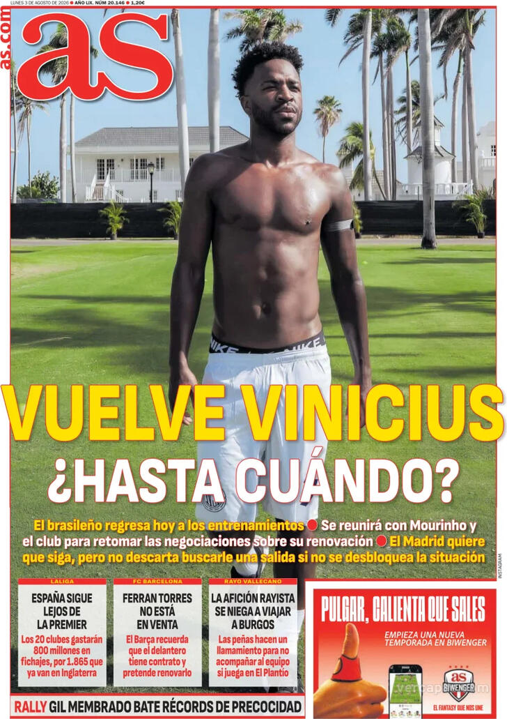 Capa Jornal AS - 2026-08-03