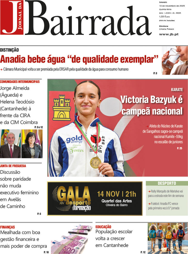 Capa Jornal da Bairrada - 2025-11-12