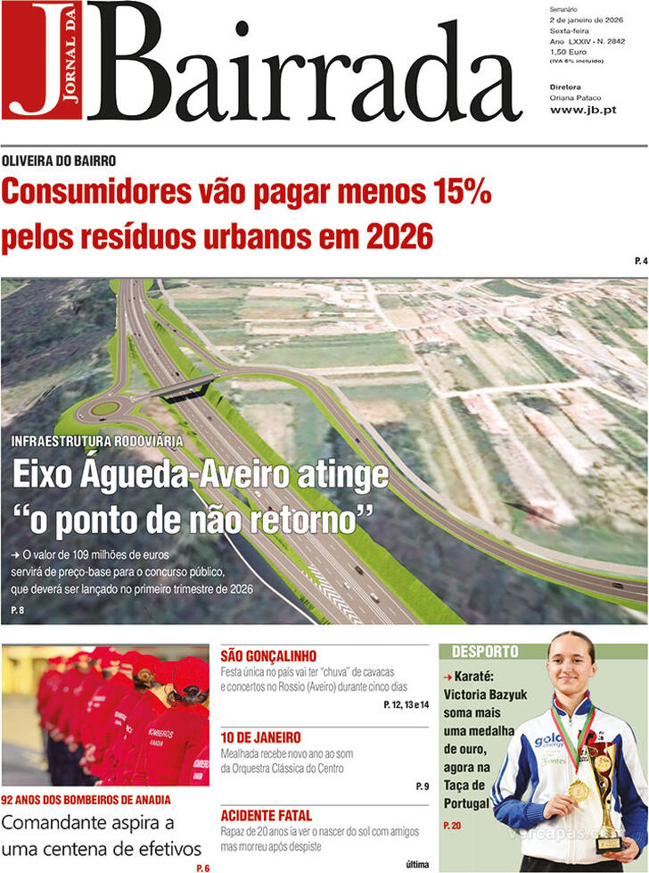 Capa Jornal da Bairrada - 2025-12-31