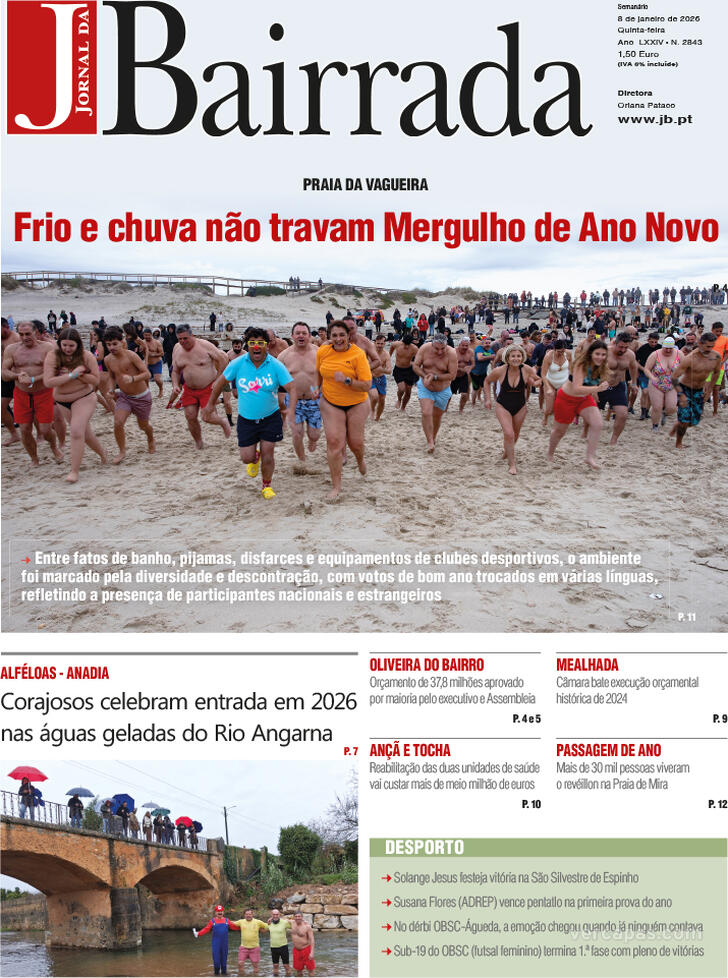 Capa Jornal da Bairrada - 2026-01-07