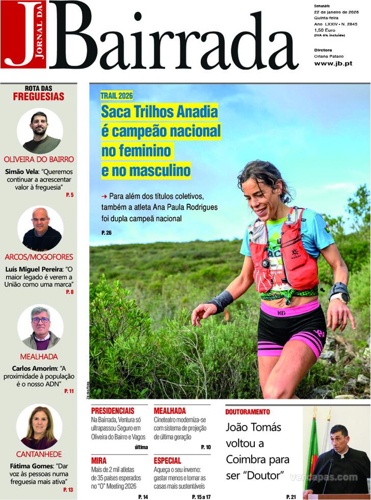 Capa Jornal da Bairrada - 2026-01-21