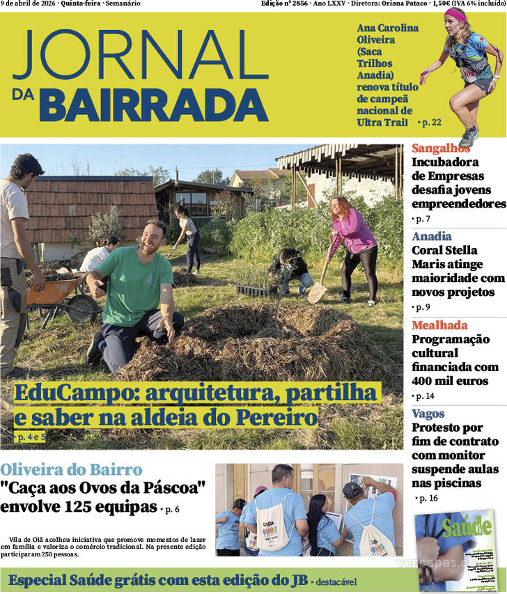 Capa Jornal da Bairrada - 2026-04-08