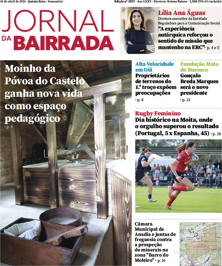 Capa Jornal da Bairrada - 2026-04-15