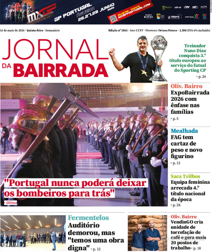 Capa Jornal da Bairrada - 2026-05-13