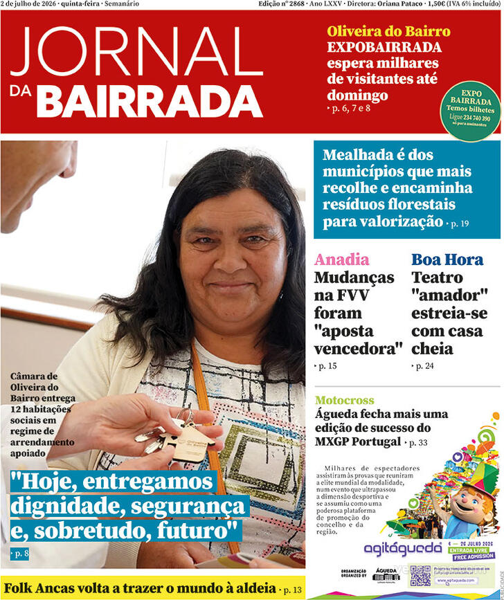 Capa Jornal da Bairrada - 2026-07-01