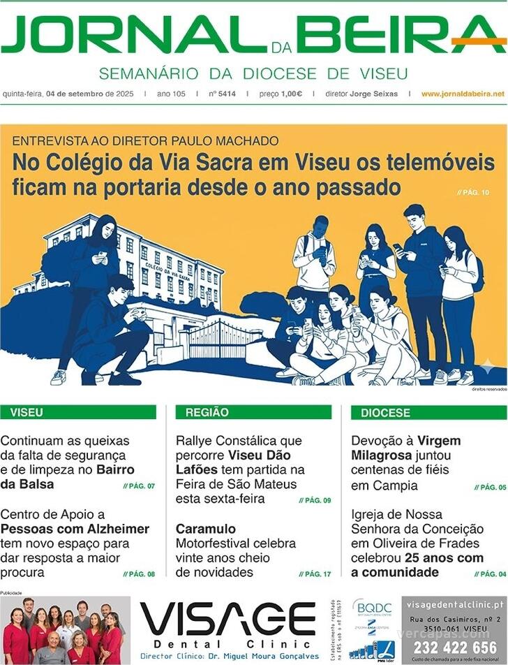 Capa Jornal da Beira - 2025-09-03