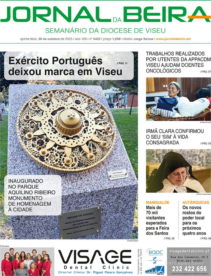 Capa Jornal da Beira - 2025-10-29