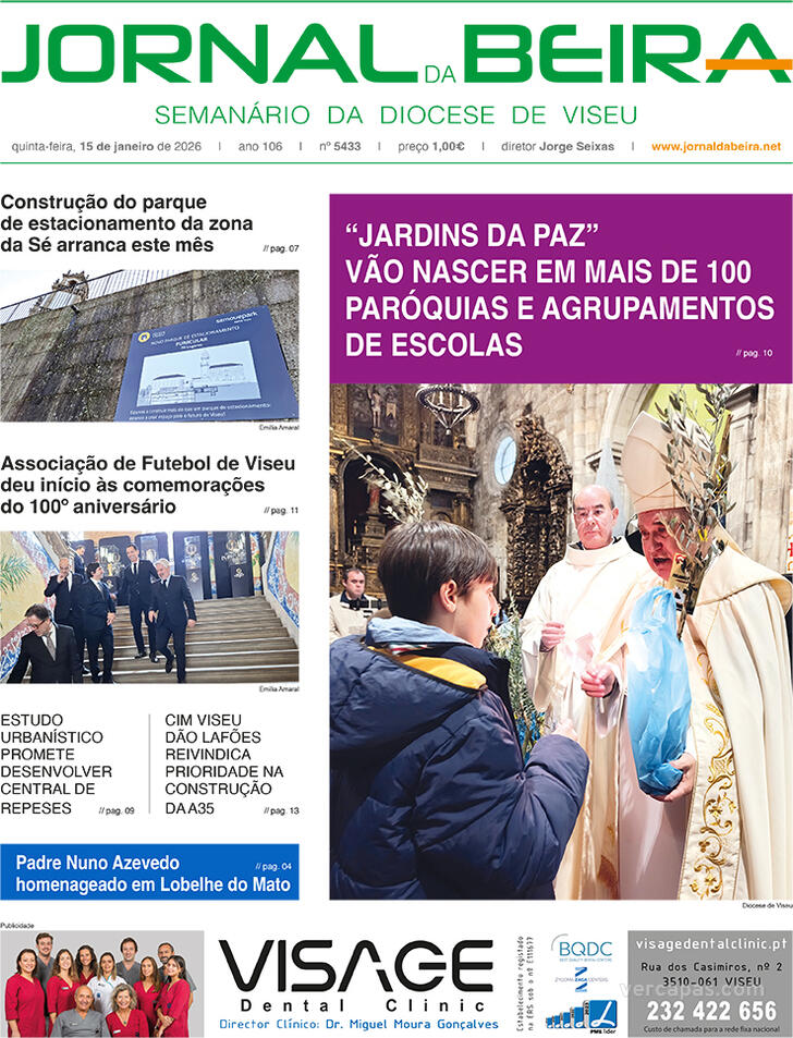 Capa Jornal da Beira - 2026-01-14