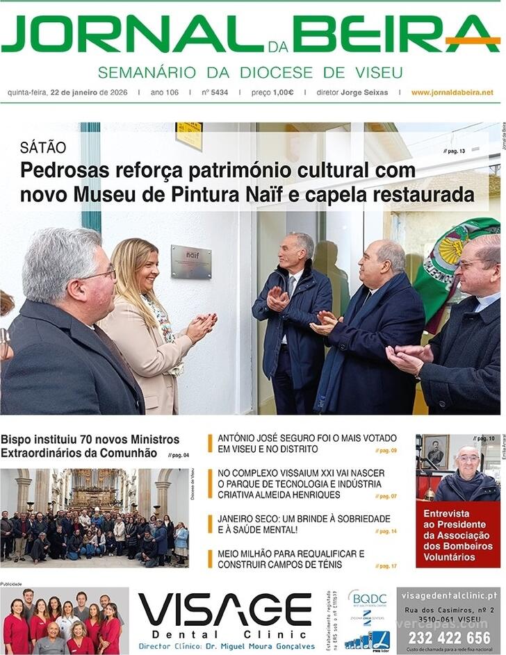Capa Jornal da Beira - 2026-01-22