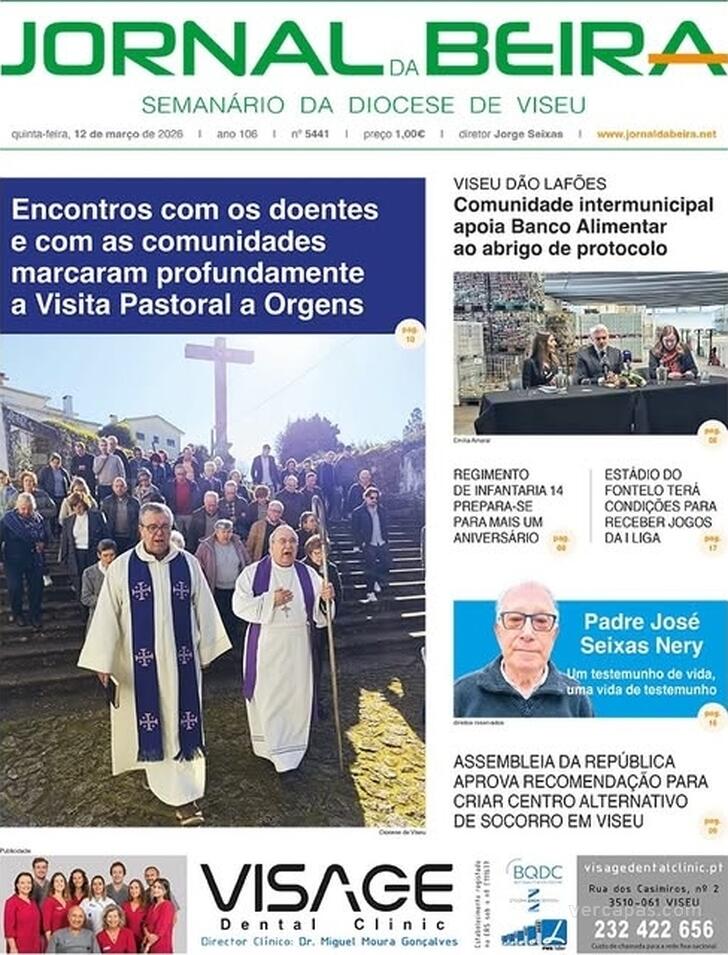 Capa Jornal da Beira - 2026-03-12