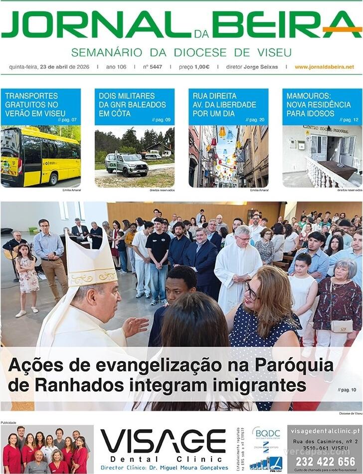 Capa Jornal da Beira - 2026-04-23